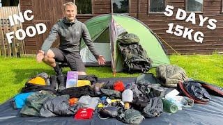 Backpacking Gear Load Out for 5 Days - West Highland Way Kit List