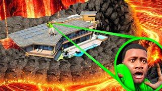 SAVING Franklin's House from a VOLCANO! (GTA 5)