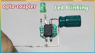 Optocoupler led blinker/strobe light effect