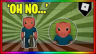 How to get the "OH NO..." BADGE + SKIN in INFECTED DEVELOPER'S PIGGY ROLEPLAY! || Roblox