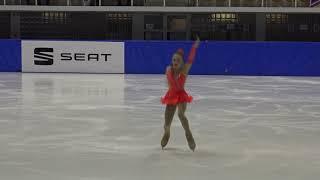 12. Santa Claus Cup 2018: Kira Churikova (UKR) - FS Intermediate Novice Girls Free Skating