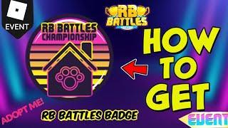 How To Get Adopt Me RB Battles Badge (Full Guide) *Tutorial*Step By Step*