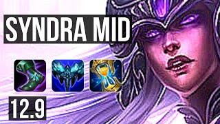 SYNDRA vs KAI'SA (MID) | 9/1/2, 1300+ games, Legendary, 900K mastery | KR Grandmaster | 12.9