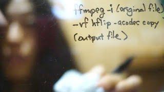 How to flip videos with Linux & ffmpeg? - transparent whiteboard test demo movie