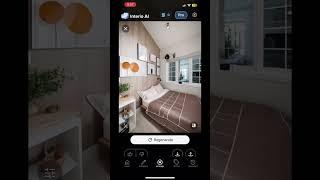 Using Interio AI To Design My Bedroom #ai #interiordesign #interio #app #decor #interior #housetour