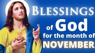 God's Favor in November - Prayer for new month