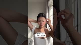 Slick Back Claw Clip Hairstyle Tutorial!