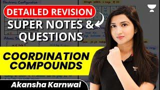 Coordination Compounds | Detailed Revision | NEET 2023 | Akansha Karnwal