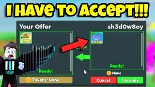 Clicker Simulator, But I Have to ACCEPT Every Trade... (Roblox)