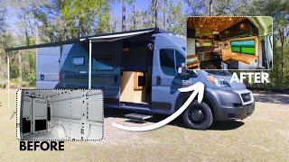 Turning Van into a Luxury Mobile Home | Full Van Conversion Build by @BuildingVanLife 