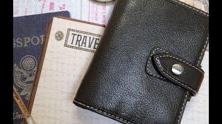 Filofax Mini Malden in Grey Set-Up as a Travel Binder