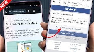 How to Login in Facebook without Two Factor Authentication 2024 | Go to your authentication app Fb