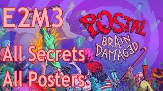 [All Secrets & Posters Locations] Postal Brain Damaged 100% Level 8: Search For The Cure