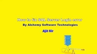 How to restart the sql server services | How to fix In Sql Server Login Error Problem