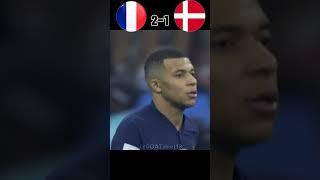 France Vs Denmark | World cup Semi final 2022 #football  #shorts #youtubeshorts #mbappe #skills