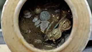 Клад золотых и серебряных монет#coin #монеты #metaldetecting #металлоискатель#клад#золото#серебро#