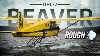 ROUGH WIND  DHC-2 DE HAVILLAND BEAVER TAKE-OFF (OG CANADIAN BUSHPLANE) BLACK MOOSE OUTPOSTS 