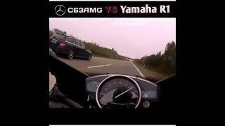 C63 AMG VS Yamaha R1 