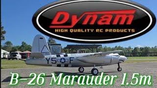 Dynam B-26 Marauder 4S RC Twin Warbird Plane 1.5m w/ Flaps