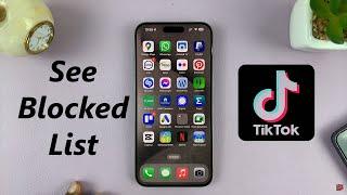 How To See Blocked List On TikTok