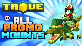 ALL PROMO CODE MOUNTS IN TROVE (Check Description for How to Get)