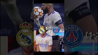 REAL MADRID BEST COMEBACK IN UCL VS PSG #footballskills #shotrs #realmadrid #psg