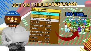 How to Easily Get on THIS Leaderboard in Bee Swarm Simulator!