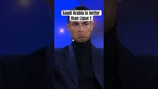 Cristiano Ronaldo Believes the Saudia Arabia is better than French Ligue 1 #football #ronaldo #cr7