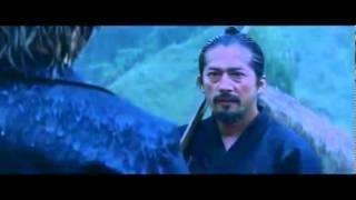 The Last Samurai fight in the rain with Bokken