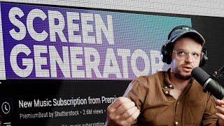 How To Use SCREEN GENERATOR (for free) by FilmBodega