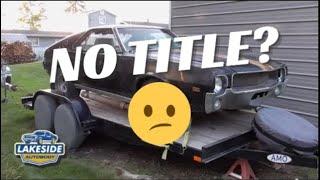 How to Replace a Lost or Missing Classic Car Title