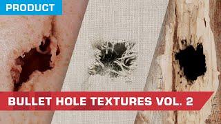 Bullet Hole Textures Vol. 2 Stock Footage Now Available | ActionVFX