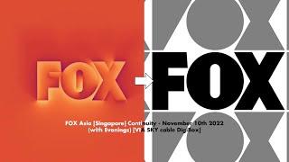 FOX Asia [Singapore] Continuity - November 10th 2022(with Evenings) [VIA SKY cable DigiBox]