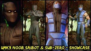 UMK3 Noob Saibot & Sub-Zero - Skin Showcase - Intros & Victory - Mortal Kombat 1