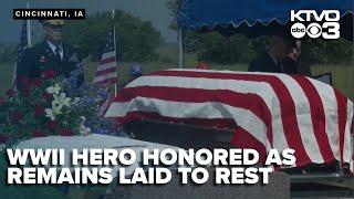 Southeast Iowa honors WWII hero as soldier's remains are laid to rest