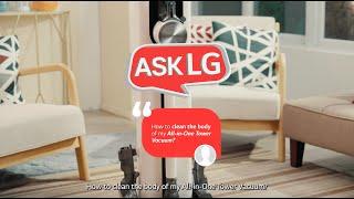 "How to clean the body of my All-in-One Tower Vacuum?" | LG