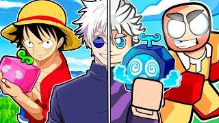 If One Piece, Gojo & Saitama Played Blox Fruits [FULL ROBLOX MOVIE]