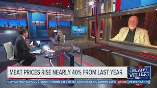 MEAT PRICES RISE NEARLY 40% FROM LAST YEAR
