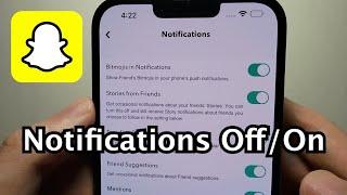 Snapchat How to Turn Off Notifications - All or Certain Types