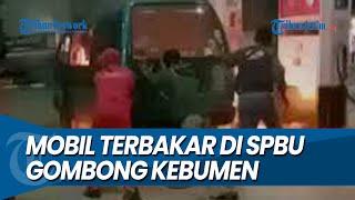 SUZUKI CARRY TERBAKAR DI SPBU, Gegara Nyalakan Mesin Saat Isi BBM