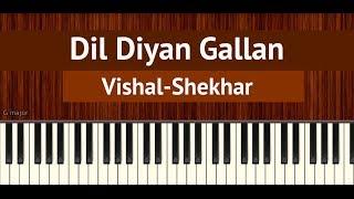 How To Play "Dil Diyan Gallan" by Vishal-Shekhar | BollyPiano Tutorial