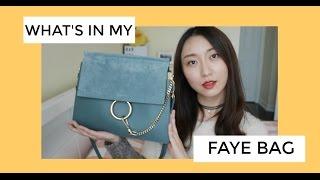 What's in my bag 我的包包里有什么 通勤版|Chloe Faye bag Cloudy Blue