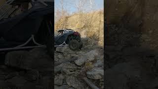 RZR Pro XP getting it done in the rocks! I think I need to pull the sway bars off and go again!