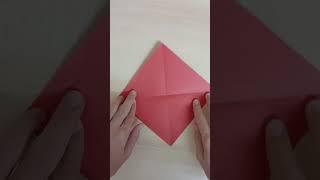 Origami heart #amazing #origami #folding #shorts