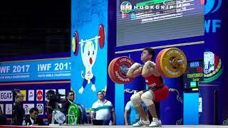 Sarvar Toshtemirov (69) - 158kg Clean and Jerk @ 2017 Youth Worlds