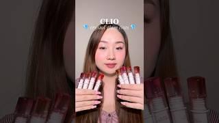 glossiest lip tint 🫧 NEW clio crystal glam tint review (ALL shades swatched)i