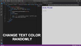 How To change Text Color Randomly Using Javascript | Code Bird