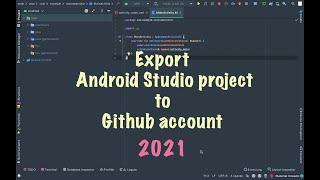 Export android studio project to Github account