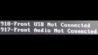  Front USB Audio Not Connected