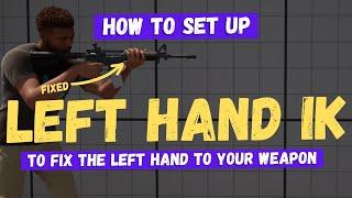 How To Use IK To Fix Your Left Hand To A Weapon - Unreal Engine 5 Tutorial